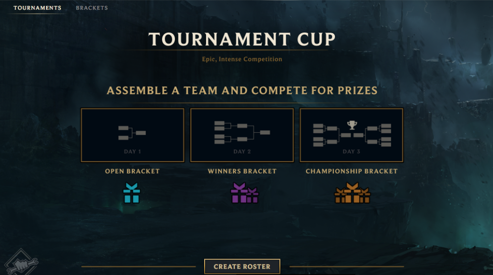 Pantalla principal de torneo.