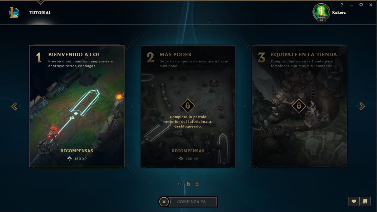 La bienvenida a League of Legends