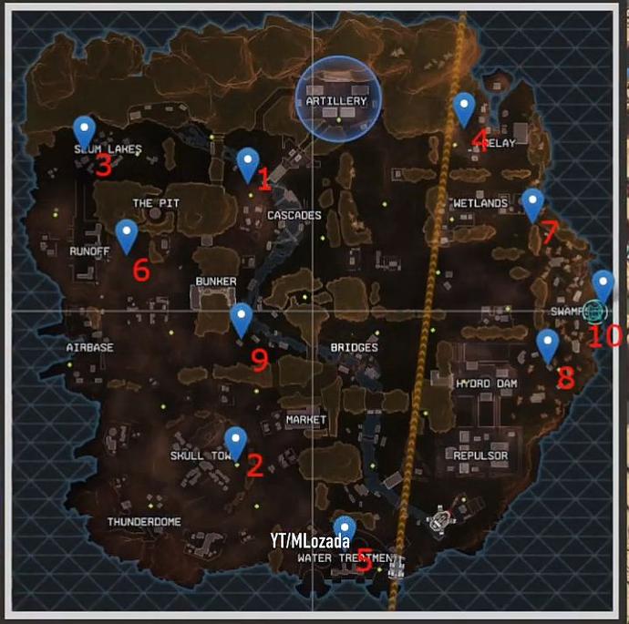 Mapa de Dinosaurios en Apex Legends