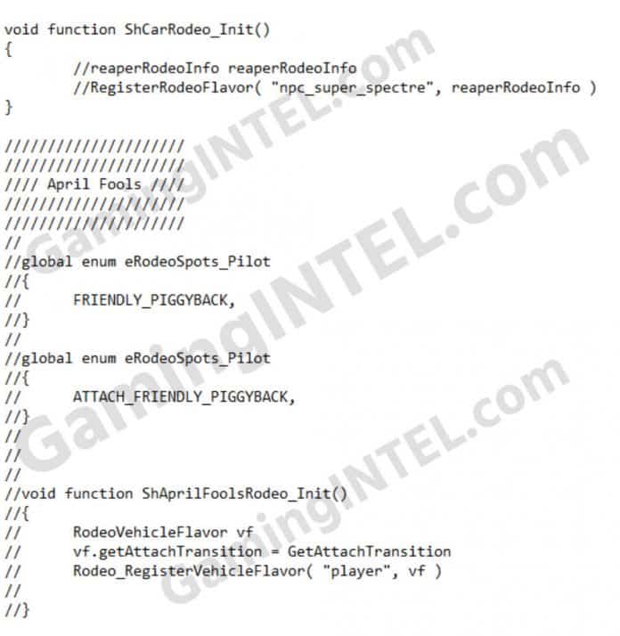 Filtración publicada por dataminer