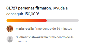 Petición Change.org