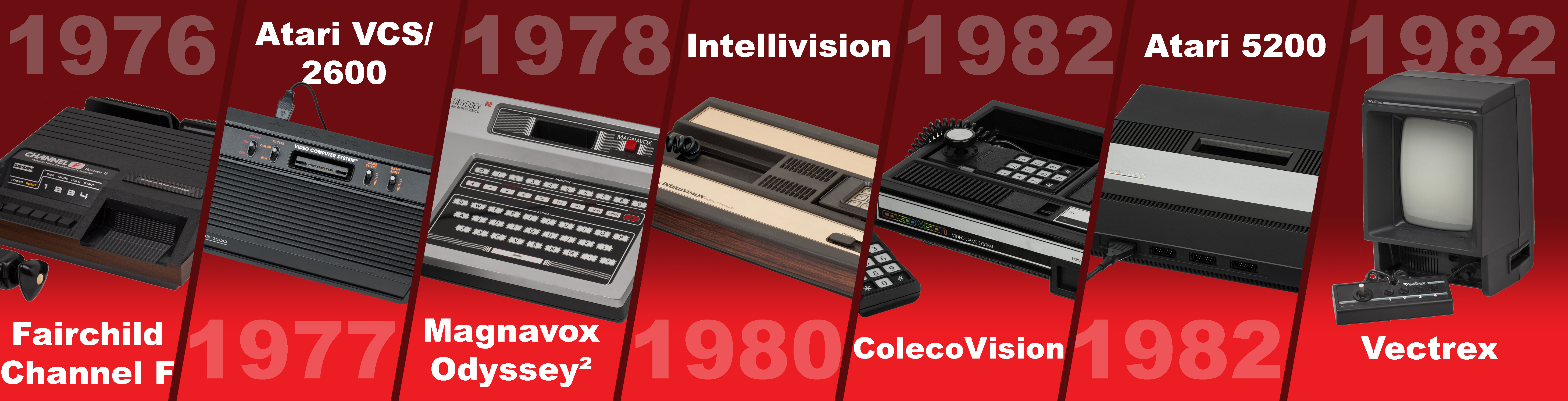 Principales sistemas de la Segunda Generación de Consolas (Imágenes: Evan-Amos, Video Games New York)