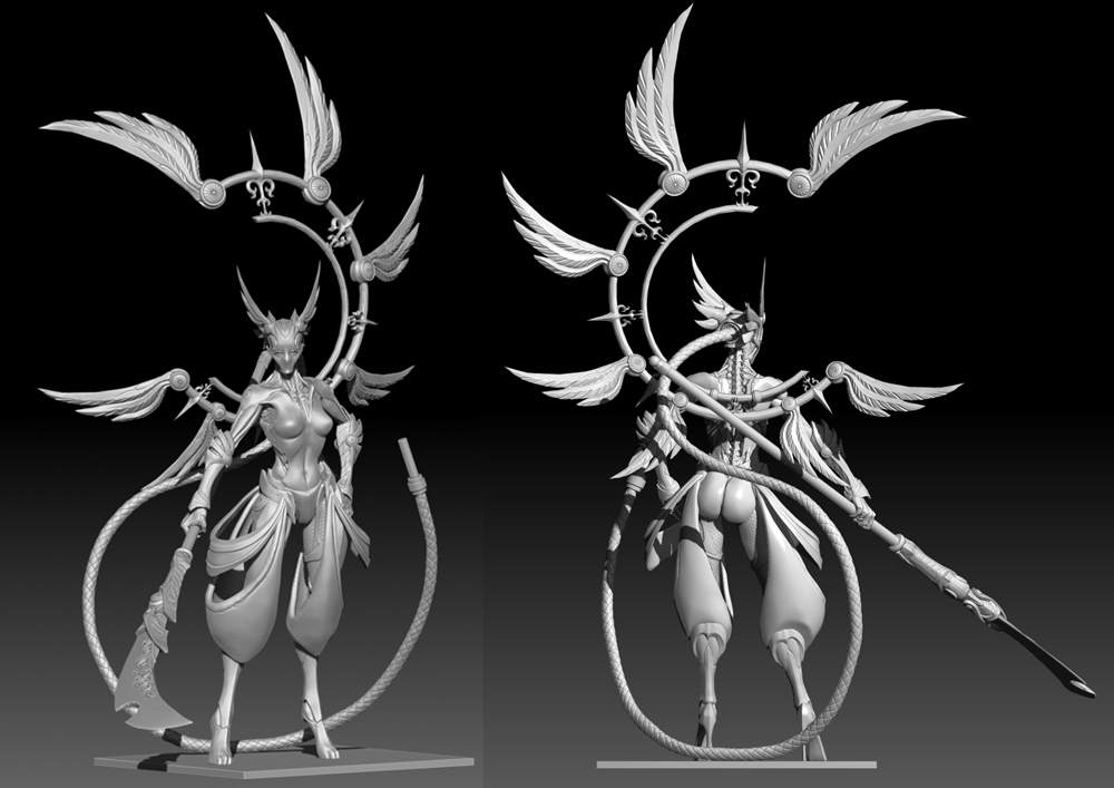 Aquí está la vista trasera de Tsukuyomi