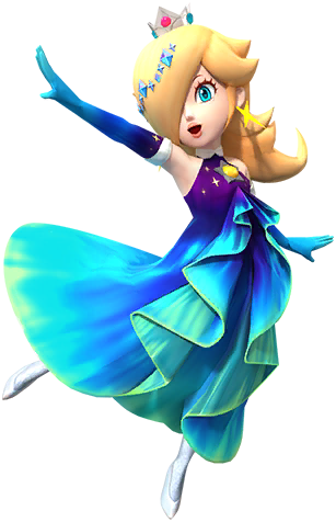 Rosalina con vestido de aurora