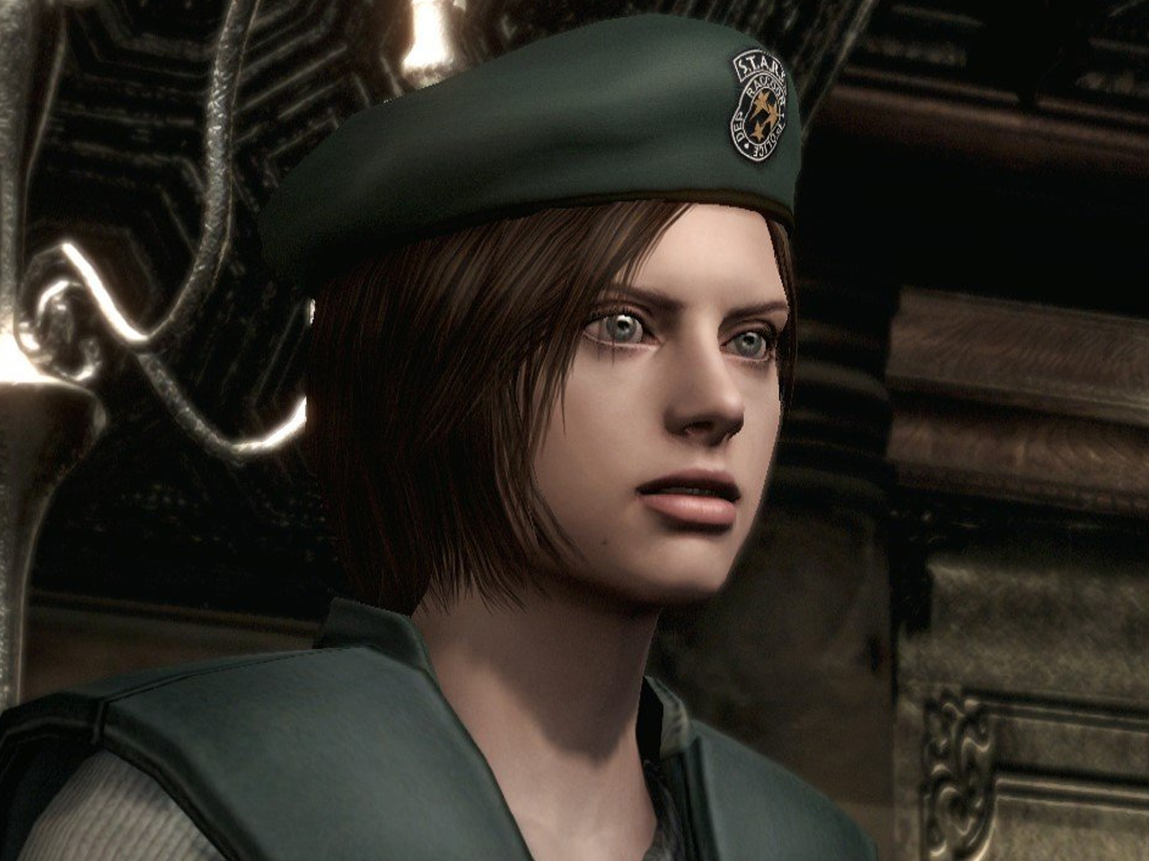 Jill Valentine en el remake de Resident Evil, 2002