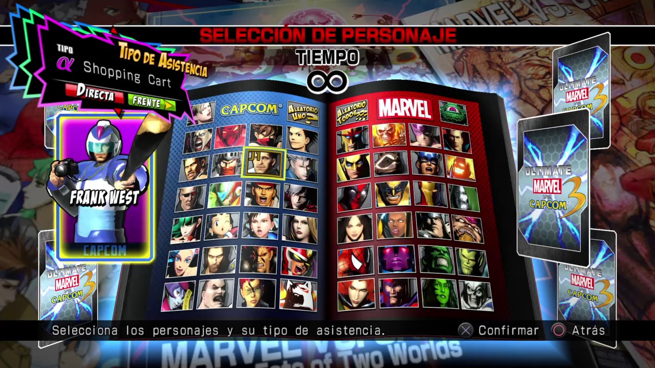 En total tenemos 50 personajes a elegir