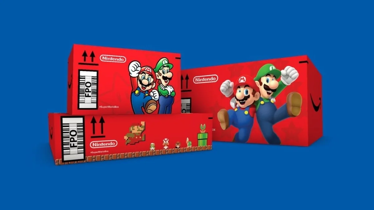 Cajas de Amazon de Super Mario Bros. (Imagen: Nintendo)