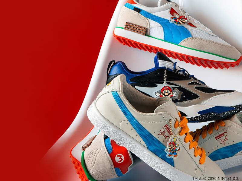 Tenis de Puma inspirados en Super Mario