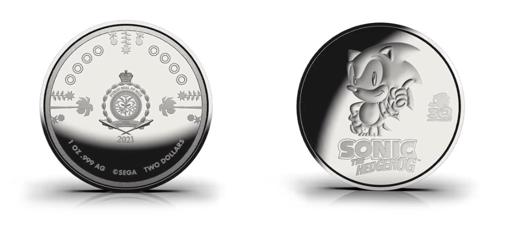 Onza de plata de Sonic the Hedgehog