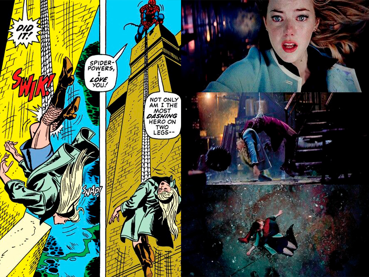 La muerte de Gwen Stacy en el cómic y la pantalla grande