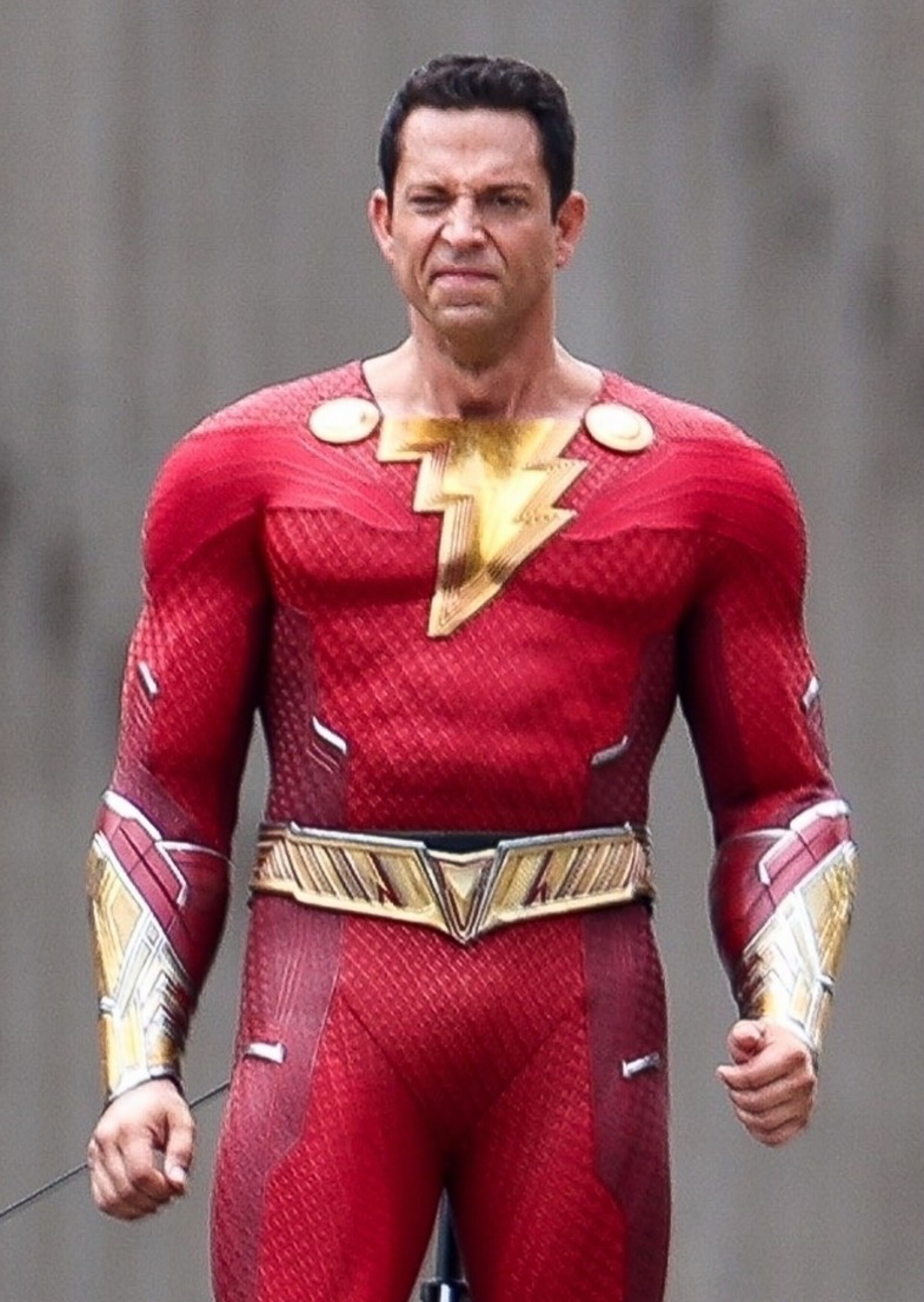 Fotos de Zach Levi en el set de ¡Shazam! Fury of the Gods