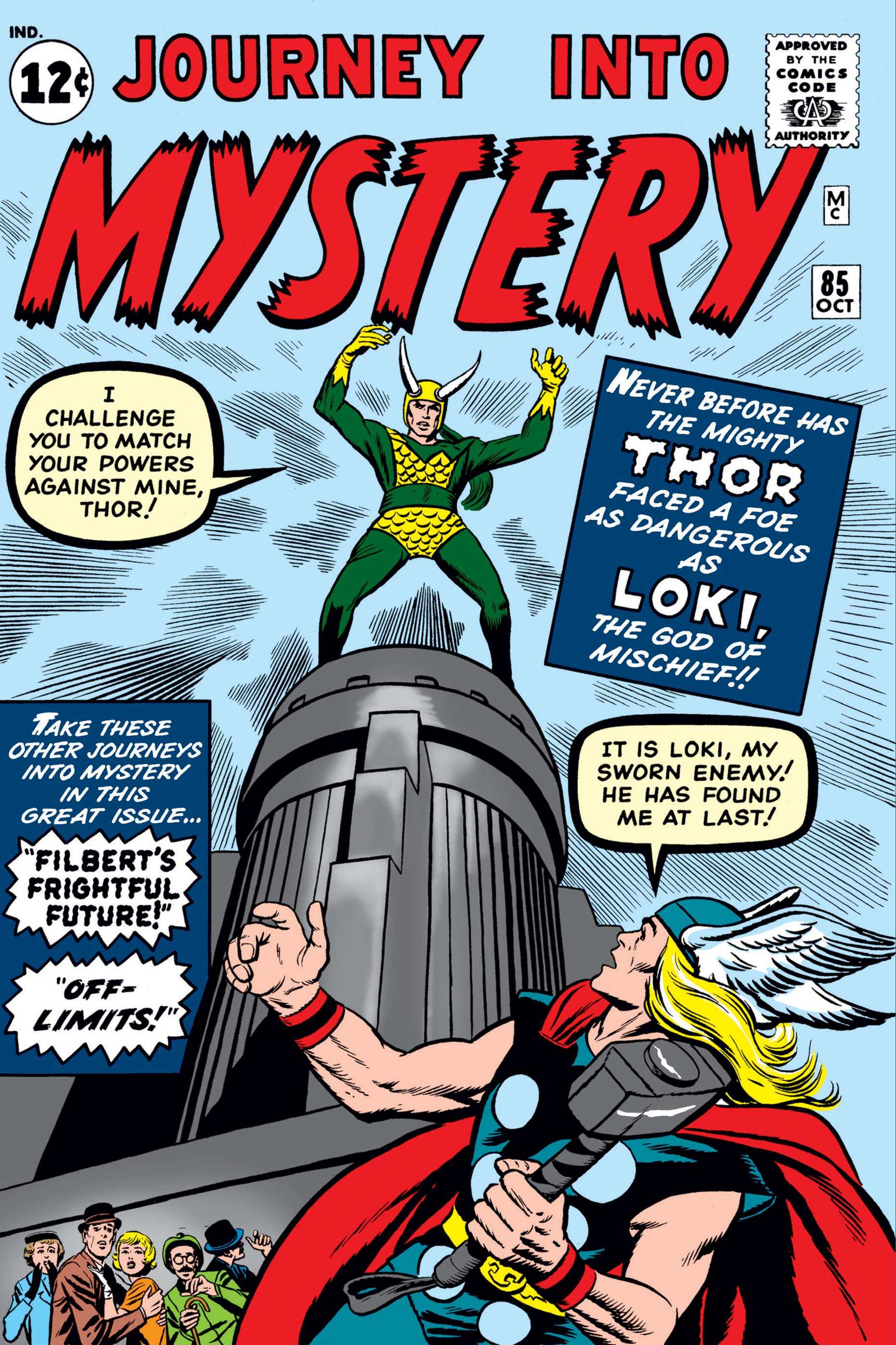 Primera aparición de Loki en Journey into Mystery #85 (1962)
