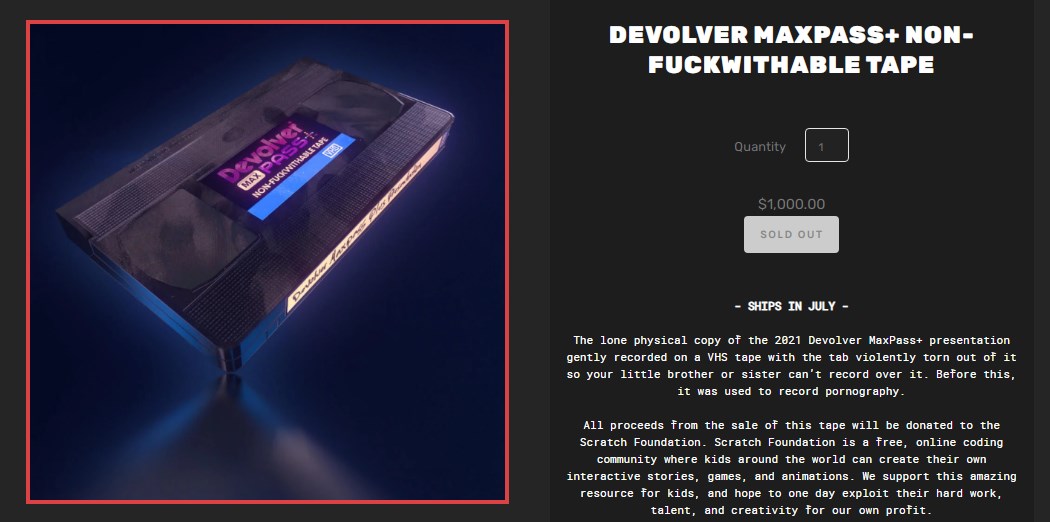 El legendario VHS de Devolver Digital en E3 2021