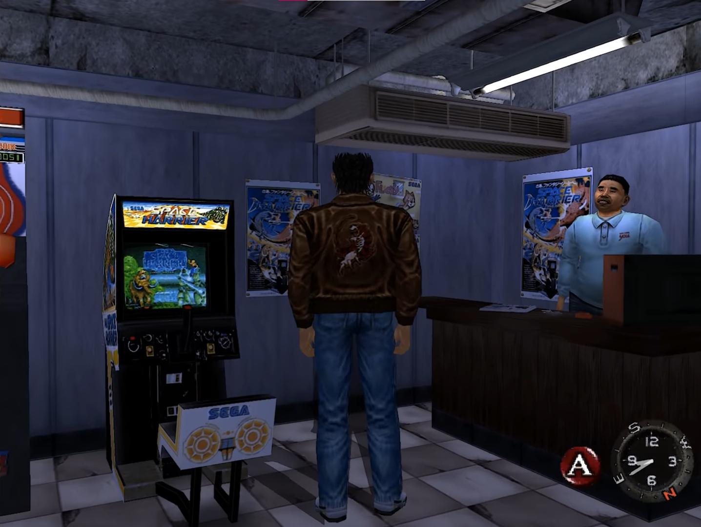 Lan Di puede esperar. Nada como tirar yenes jugando Space Harrier