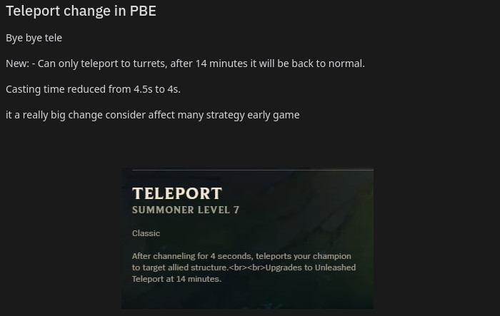 La nueva versión del Teleport