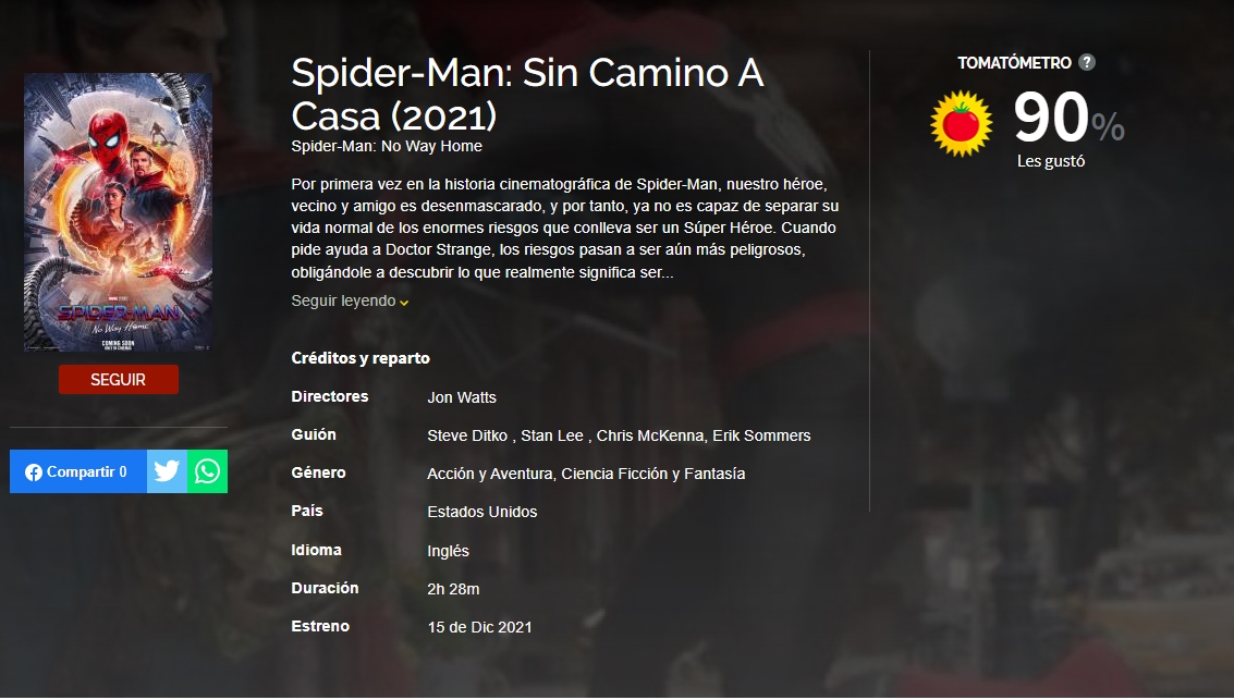 Puro hype con Spider-Man: No Way Home
