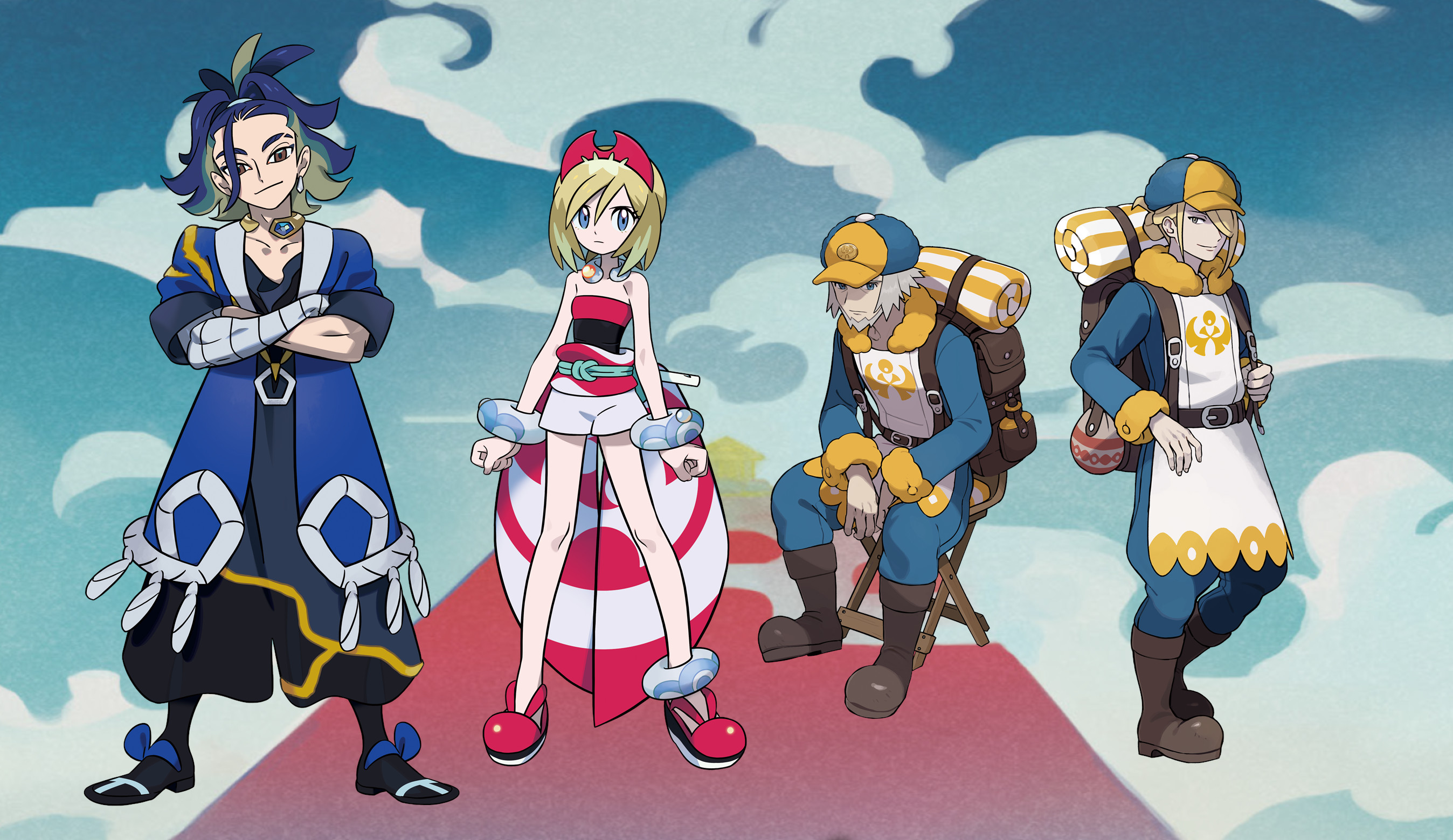 De izquierda a derecha: Adaman, Irida, Ginter y Volo