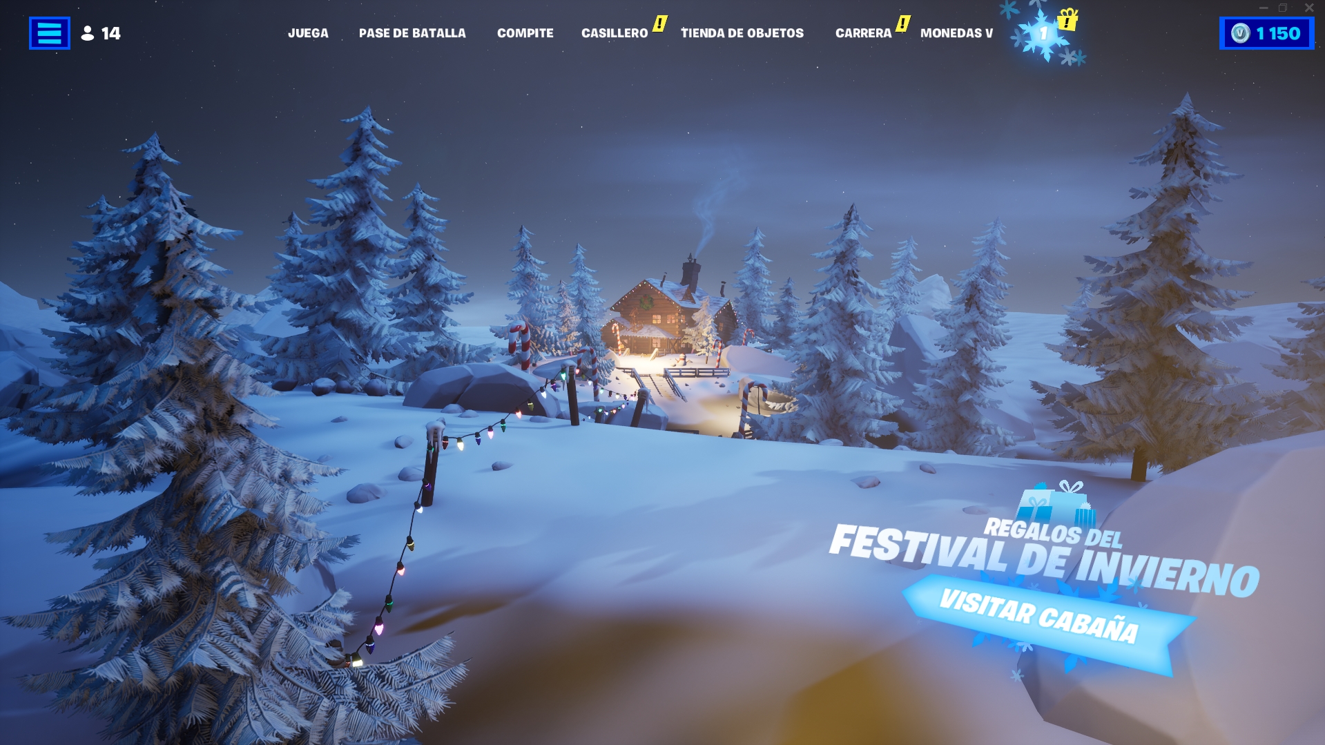 Esto aparecerá al seleccionar el copo de nieve