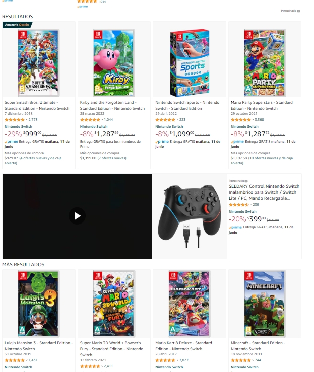 Los juegos para Switch no suelen ser baratos