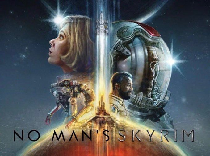 No Man's Skyrim, la imagen que ya circula en redes