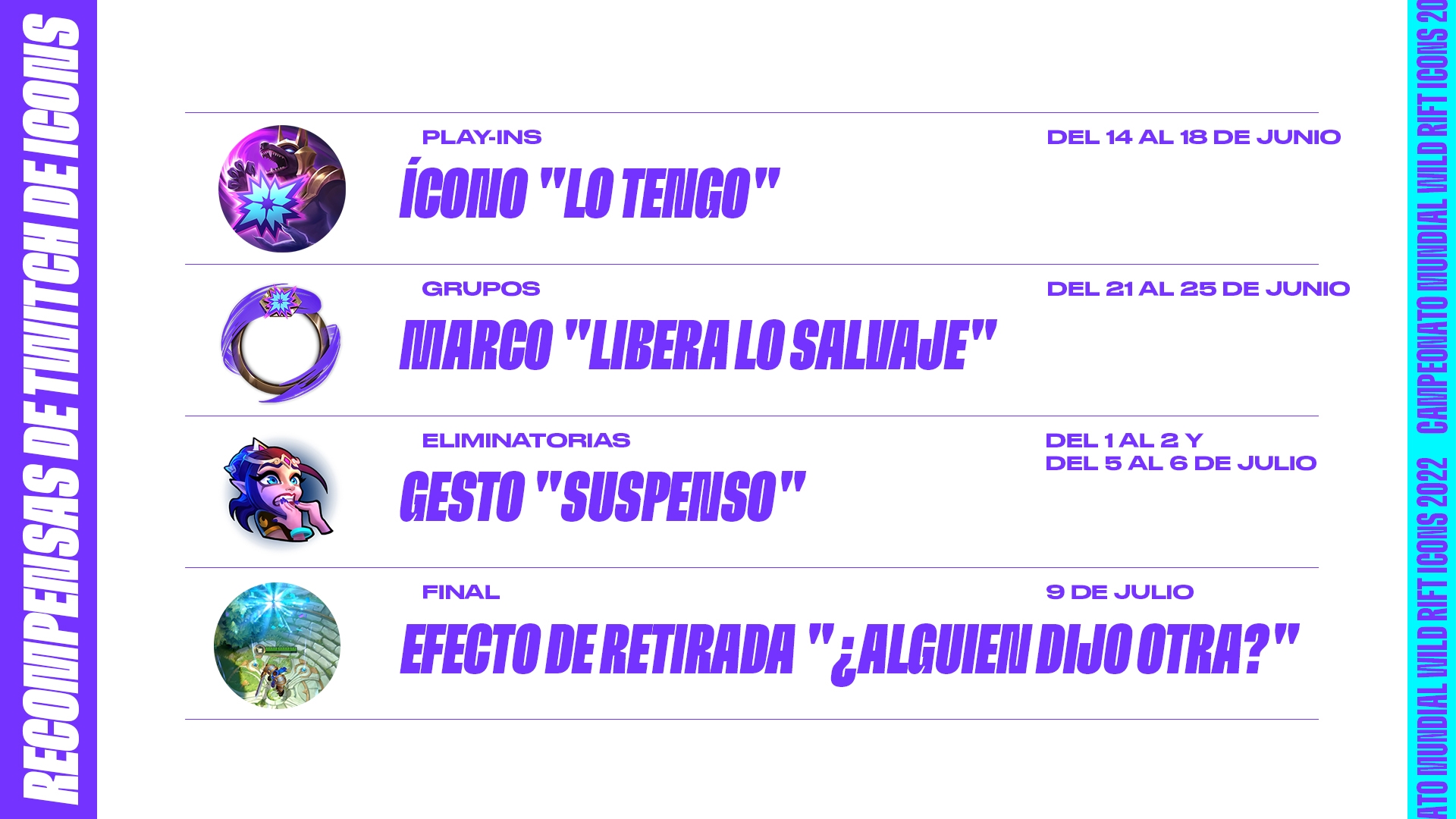 Estos artículos solo podrán conseguirse durante el mundial de Wild Rift