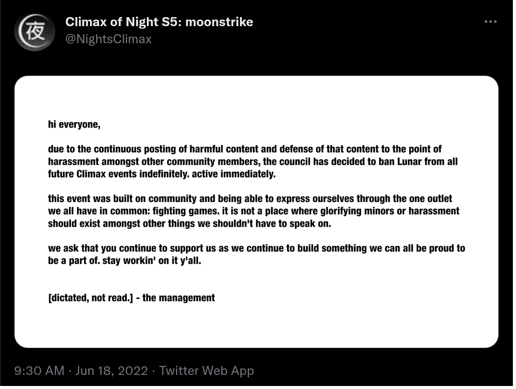 La organización del torneo ya eliminó el tweet