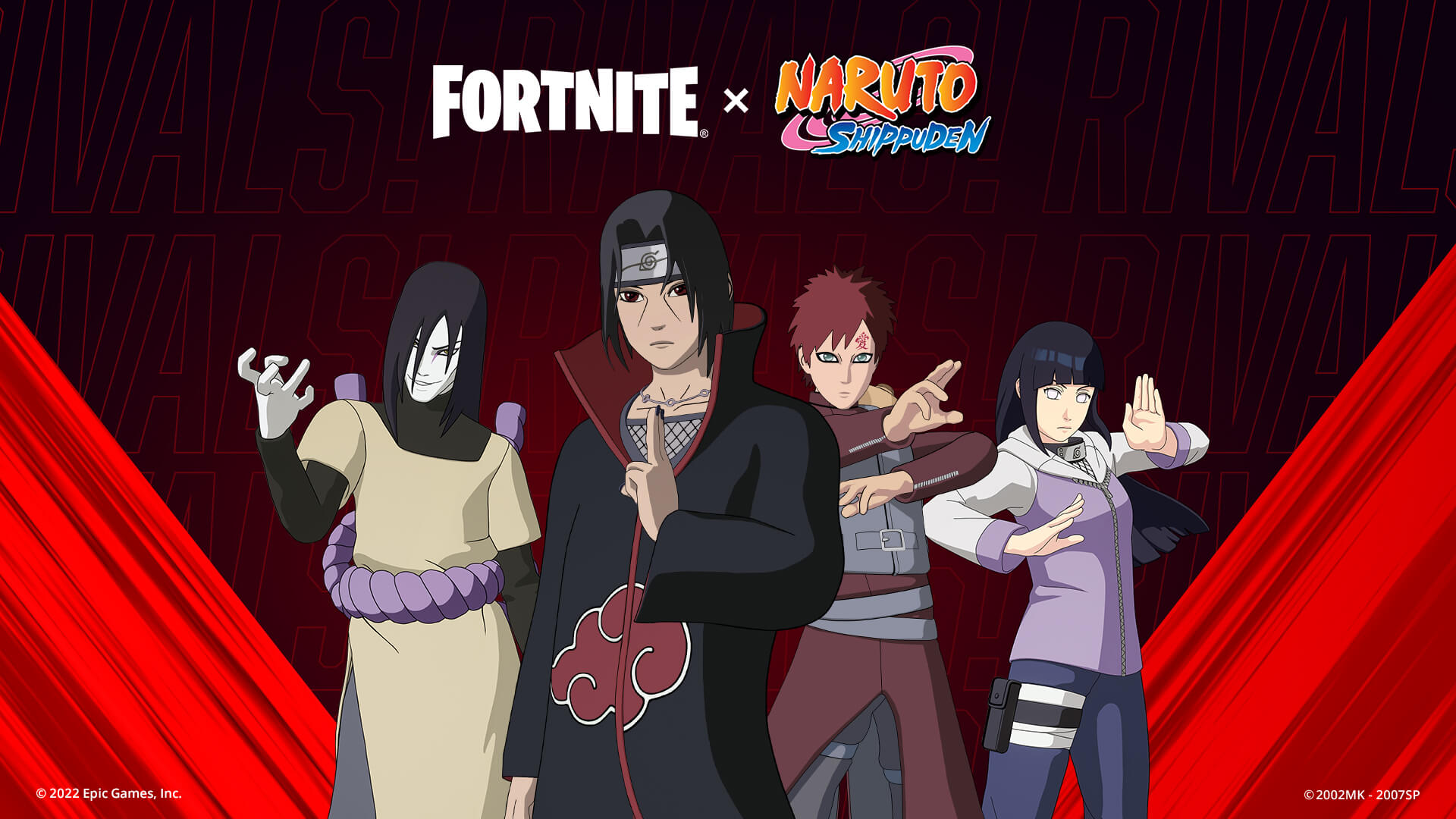 Nuevos skins de Naruto para Fortnite: Battle Royale