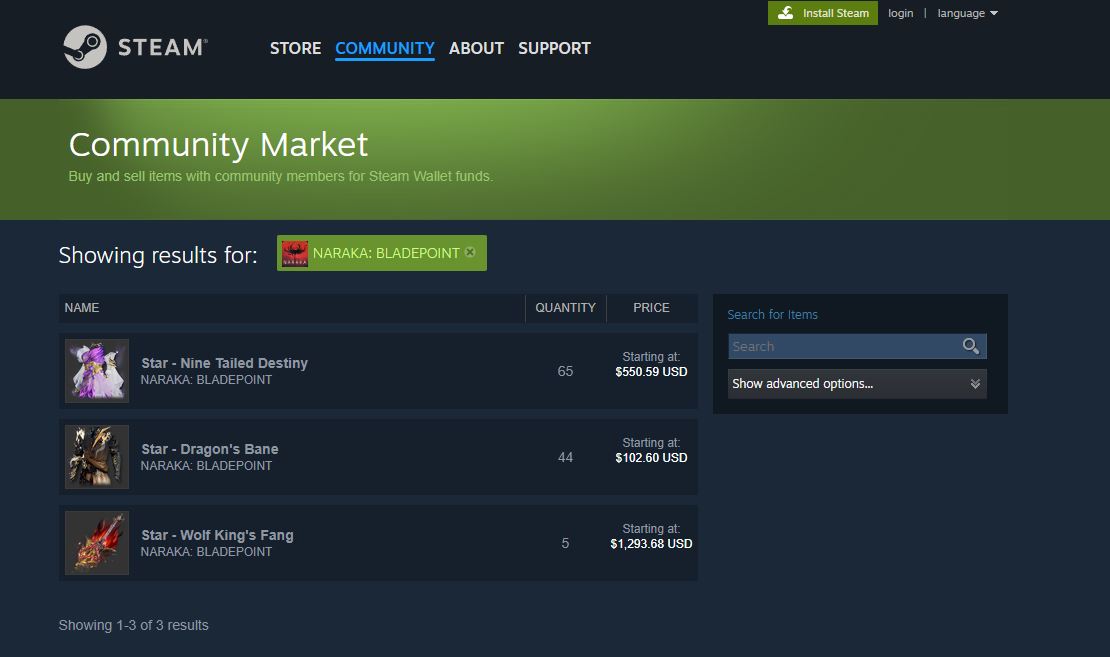 Hay objetos realmente costosos en el mercado de Steam