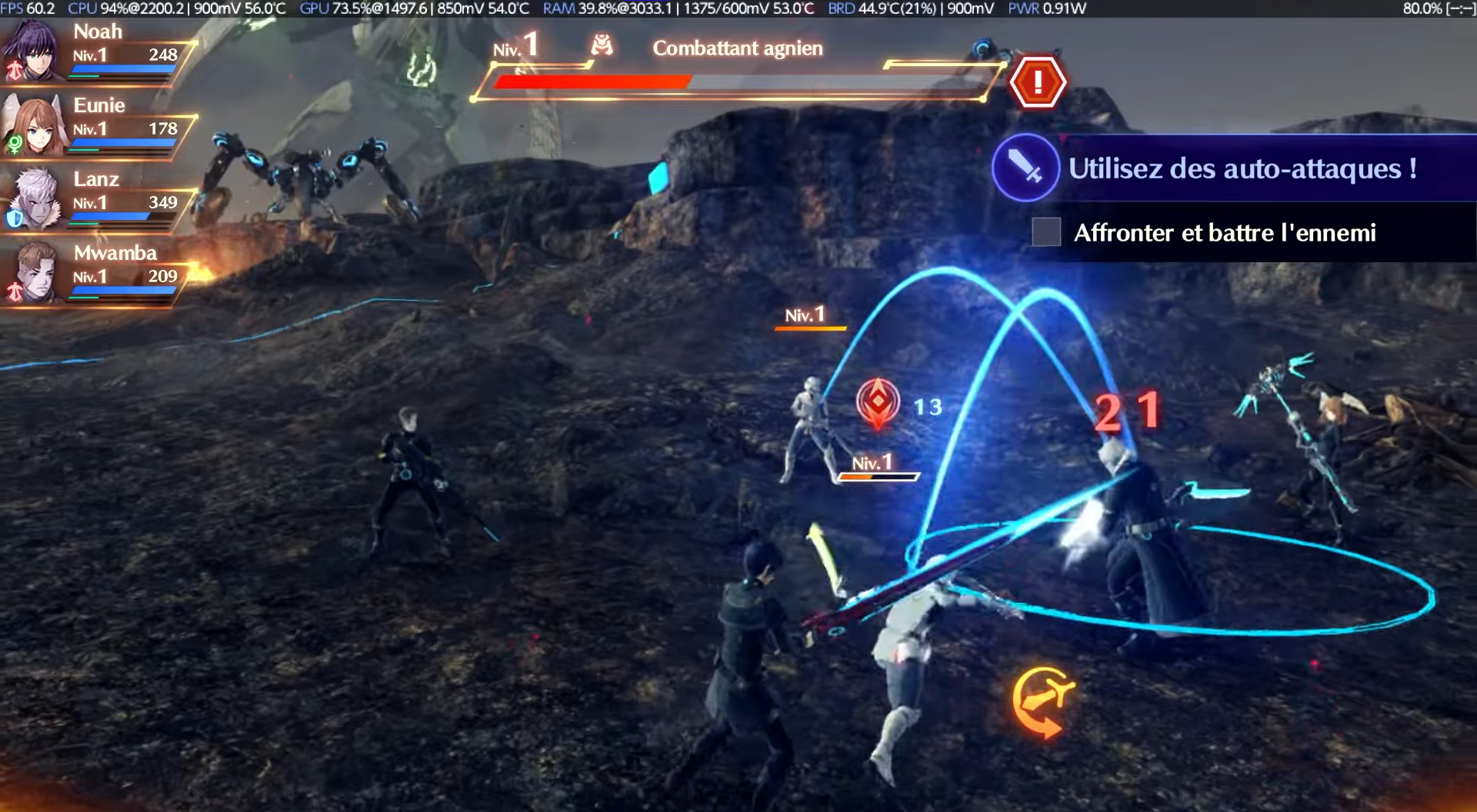 Xenoblade 3 logró llegar a los 60 FPS sin problemas en la prueba