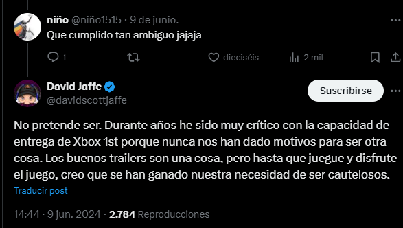 Jaffe afirma que no es una opción aferrarse a una opinión tajante hasta que hayan resultados convincentes