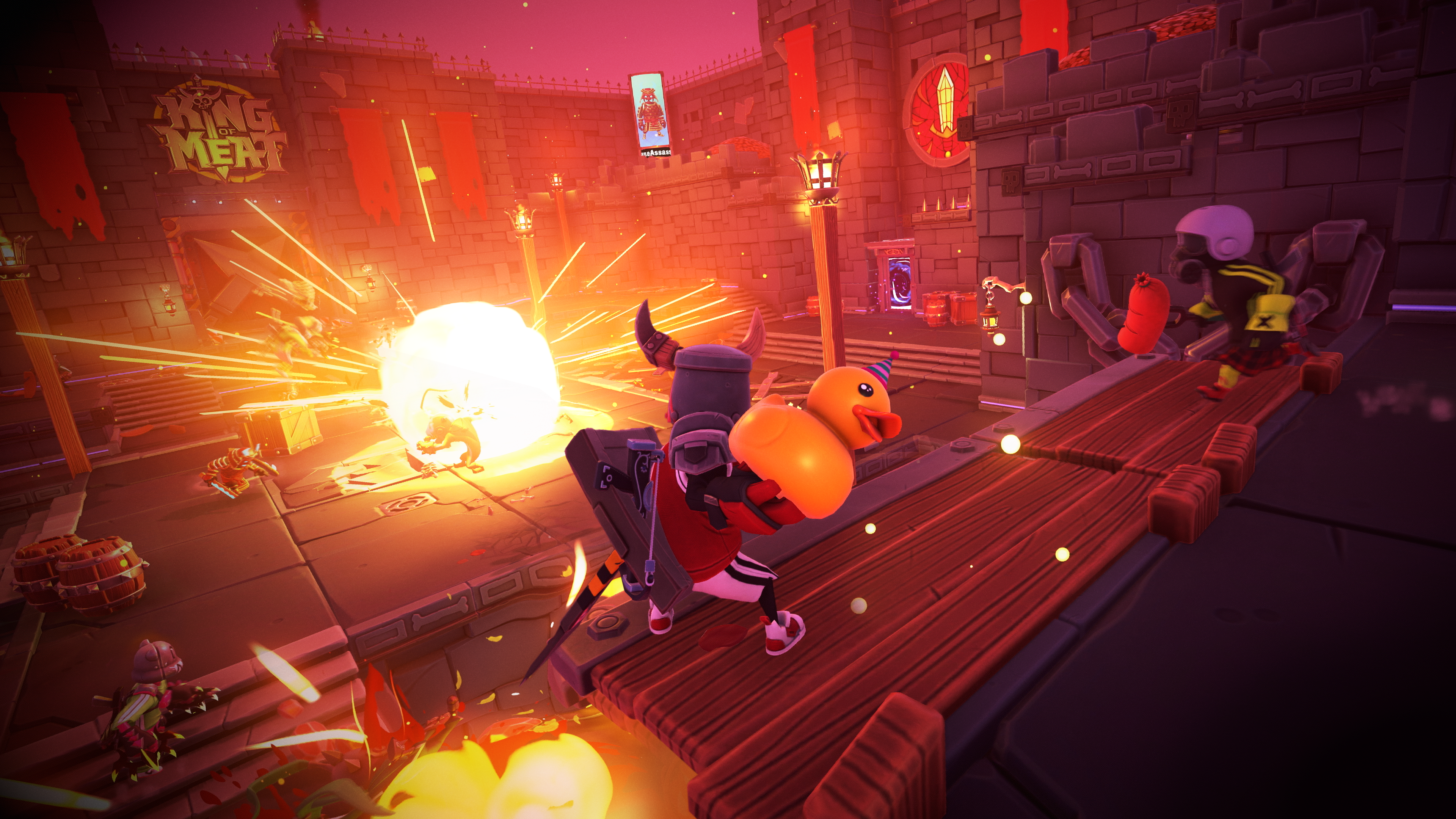 Prepara esos patitos de hule para el baño de balas