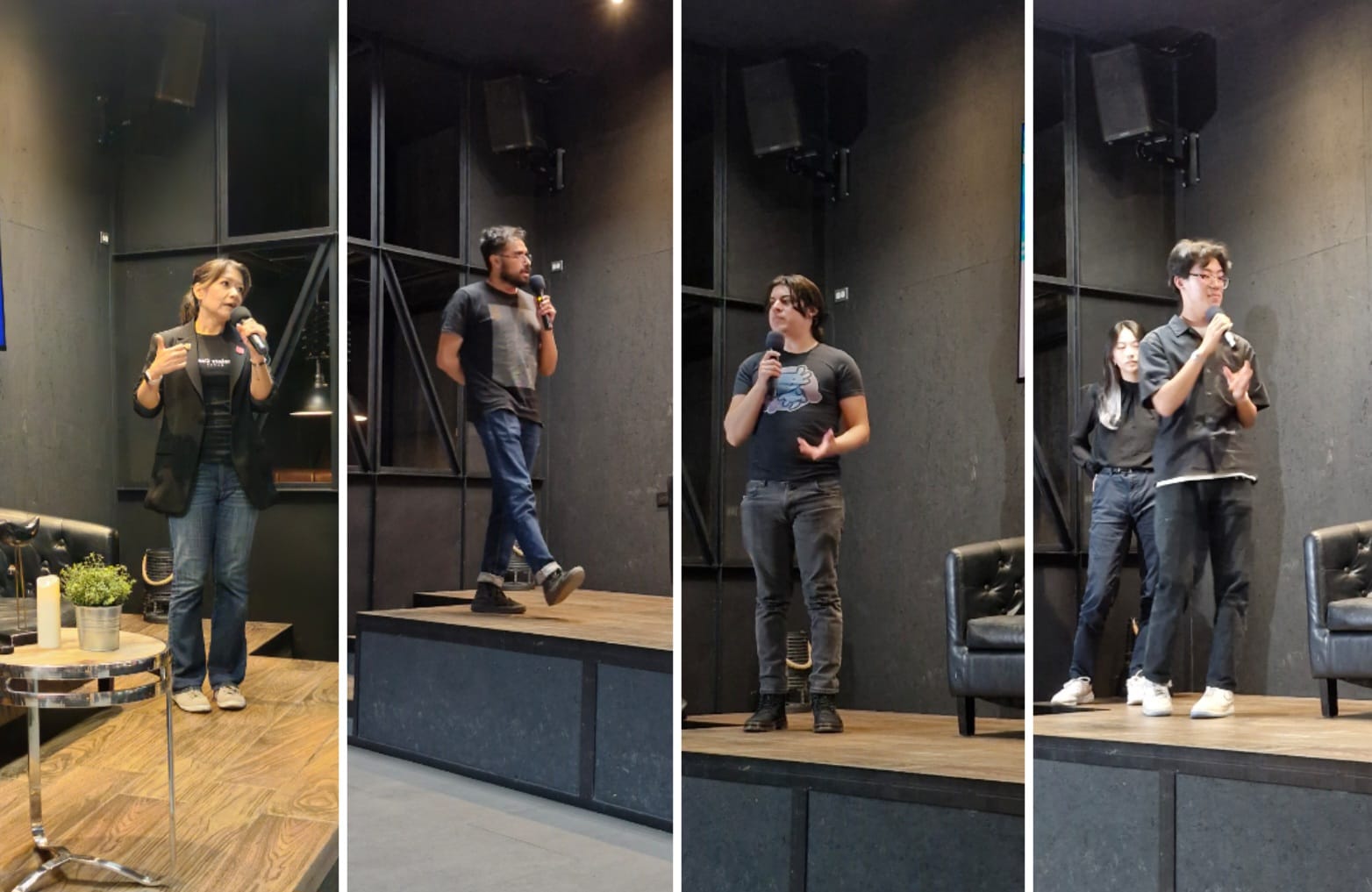 Algunos de los participantes en el Video Game Elevator Pitch